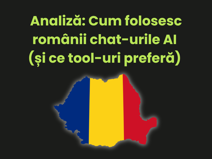 Analiză despre cum folosesc românii chat-urile AI și ce tool-uri preferă mai mult realizat de echipa Mixtazure